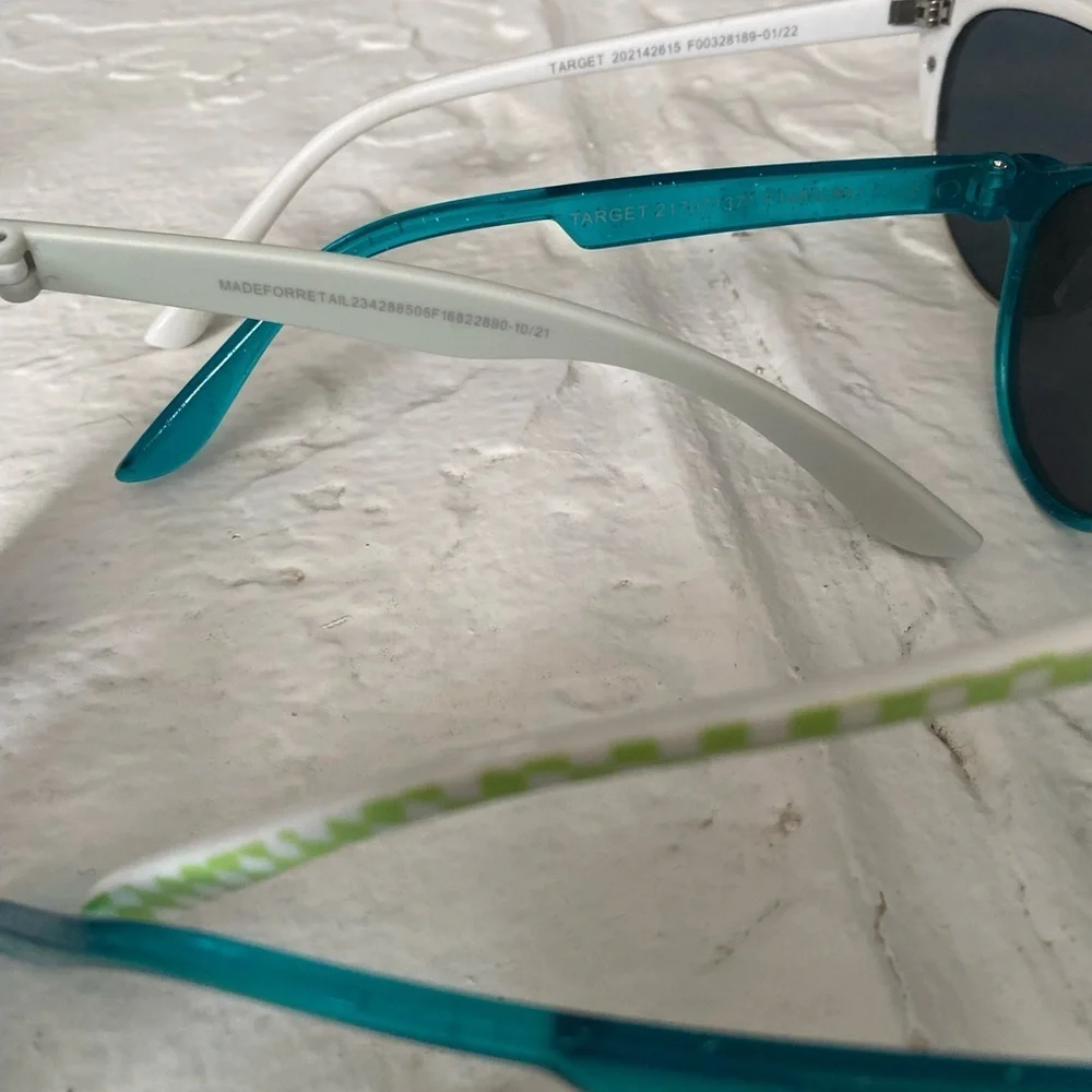 Lot Of Five Kids Sunglasses Aviator Sport Bow Checkered Girl Blue Green Round